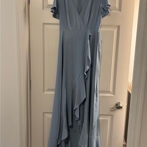 Altar'd State Light Blue Maxi Dress